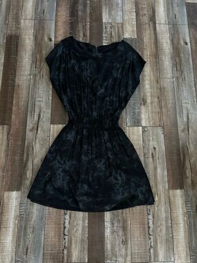 Plastic Island Black Short Tie-Dye Mini Dress